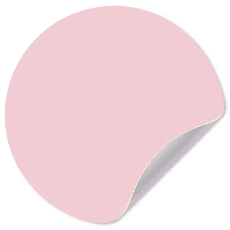 Blush - Pink - Roze Wandcirkel behangsticker klein 186 -3d