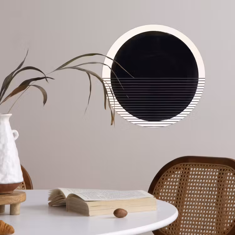 Wallpaper Circle - Circle - Lines - Abstract - Cirkel - Lijnen - Abstract Wandcirkel behangsticker klein