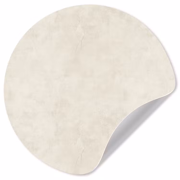 Crème - Egaal - Beton Wandcirkel behangsticker klein 186 -3d