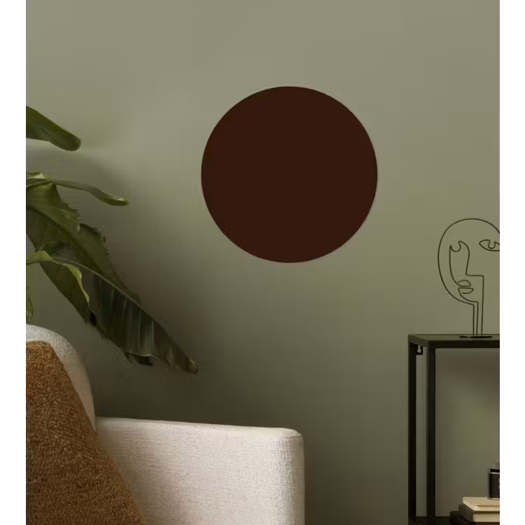 Dark - Chocolate - Bruin Wandcirkel behangsticker klein 186 -sfeer2