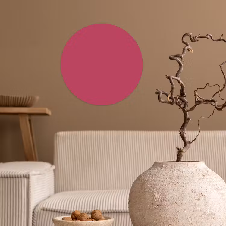 Deep - Berry - Rood Wandcirkel behangsticker klein 186 -sfeer1