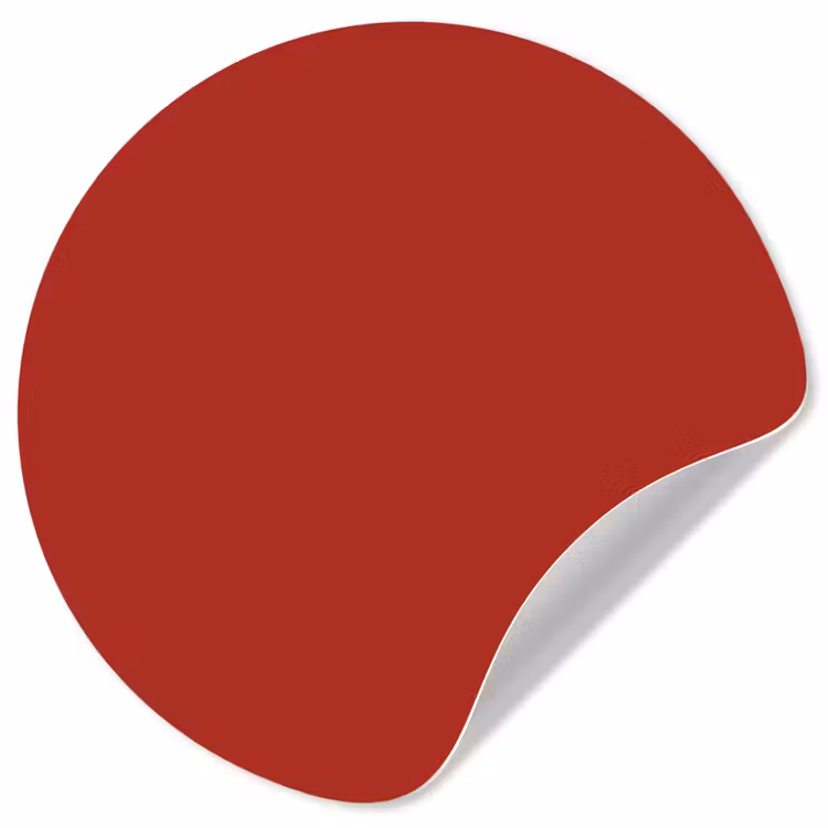 Deep - Crimson - Rood Wandcirkel behangsticker klein 186 -3d