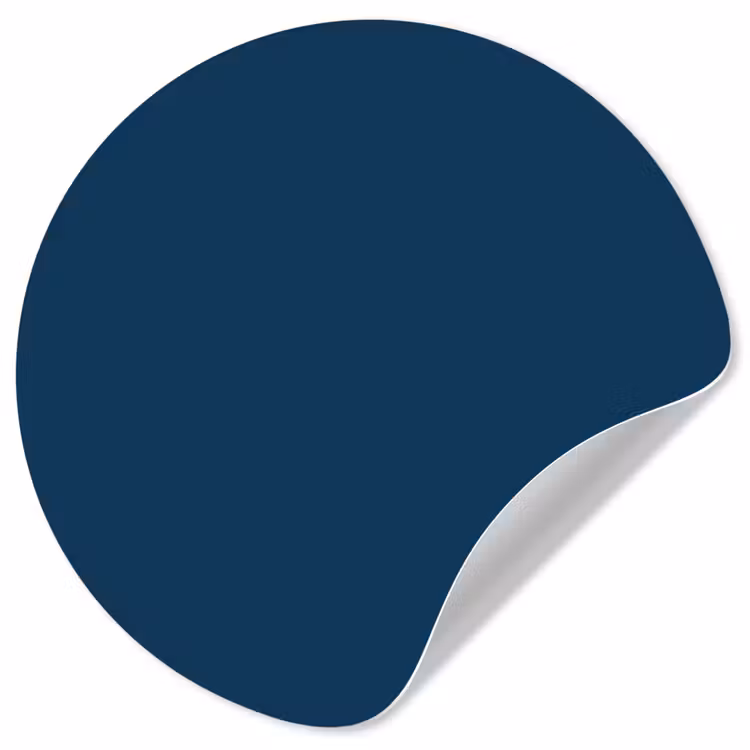 Deep - Ocean - Blauw Wandcirkel behangsticker klein 186 -3d