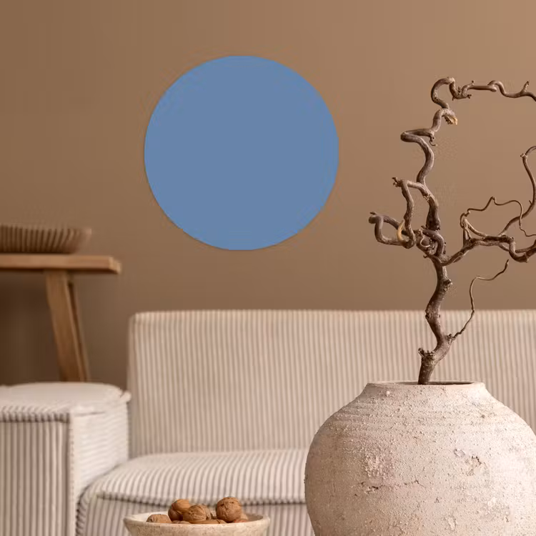 Denim - Breeze - Blauw Wandcirkel behangsticker klein 186 -sfeer1