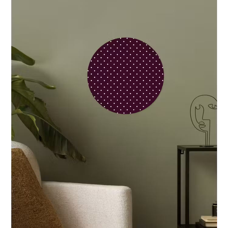 Stippen - Modern - Paars Wandcirkel behangsticker klein 186 -sfeer2