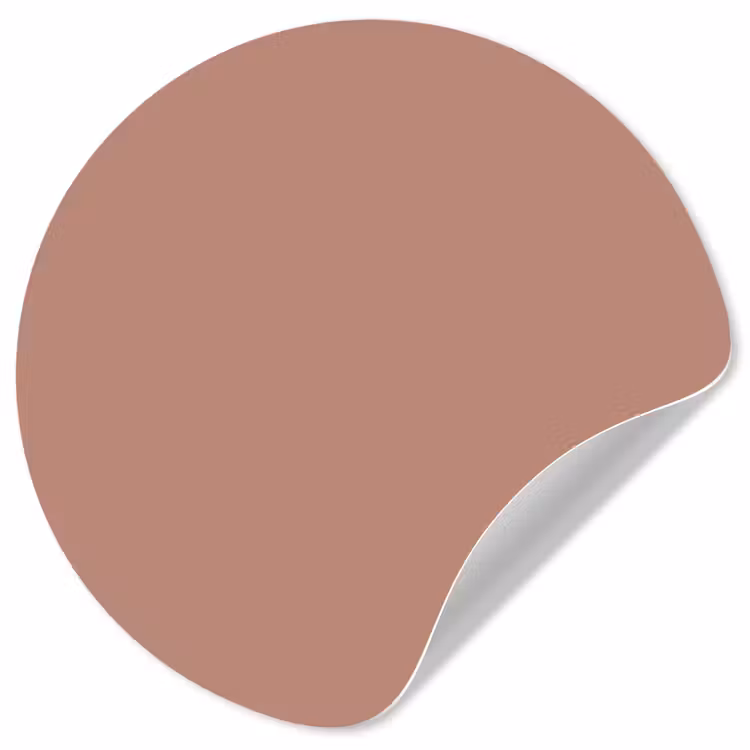 Earthy - Blusher - Roze Wandcirkel behangsticker klein 186 -3d