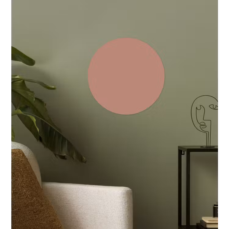 Earthy - Blusher - Roze Wandcirkel behangsticker klein 186 -sfeer2