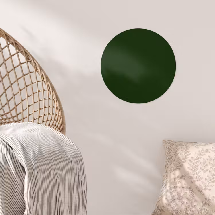 Forest - Green - Groen Wandcirkel behangsticker klein 186 -sfeer4