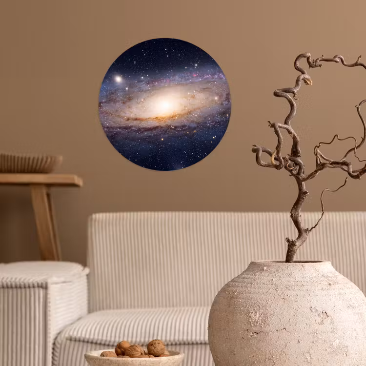 Wallpaper Circle - Galaxy - Space - Cosmos - Sterrenstelsel - Ruimte - Kosmos Wandcirkel behangsticker klein