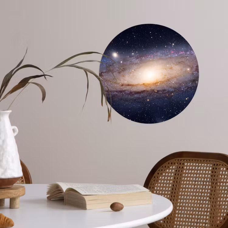Wallpaper Circle - Galaxy - Space - Cosmos - Sterrenstelsel - Ruimte - Kosmos Wandcirkel behangsticker klein
