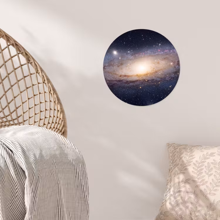 Wallpaper Circle - Galaxy - Space - Cosmos - Sterrenstelsel - Ruimte - Kosmos Wandcirkel behangsticker klein