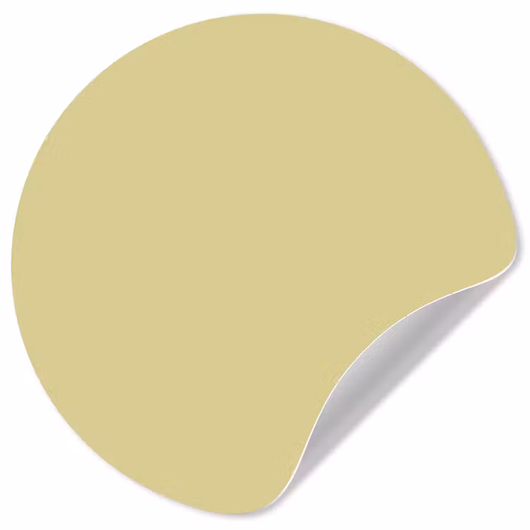 Golden - Clover - Geel Wandcirkel behangsticker klein 186 -3d