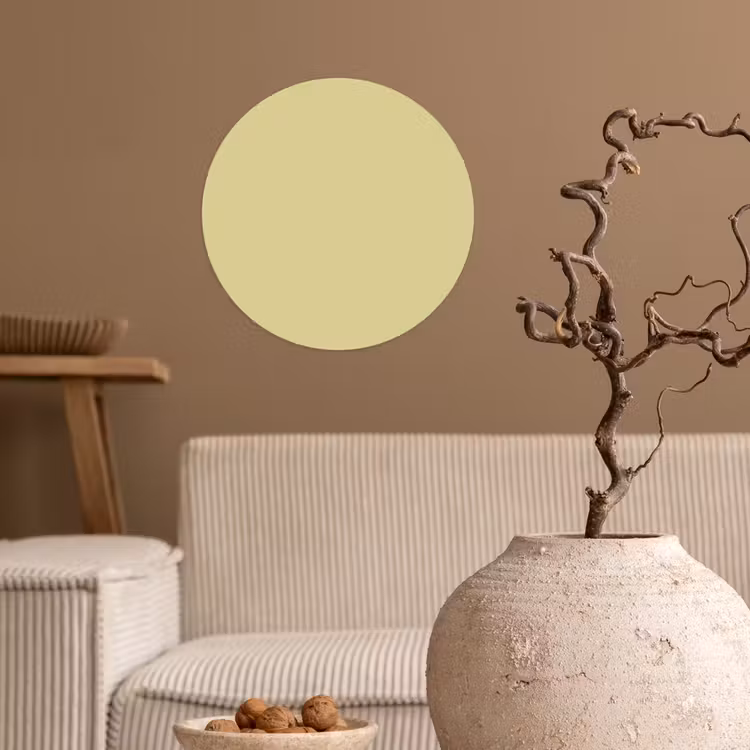 Golden - Clover - Geel Wandcirkel behangsticker klein 186 -sfeer1