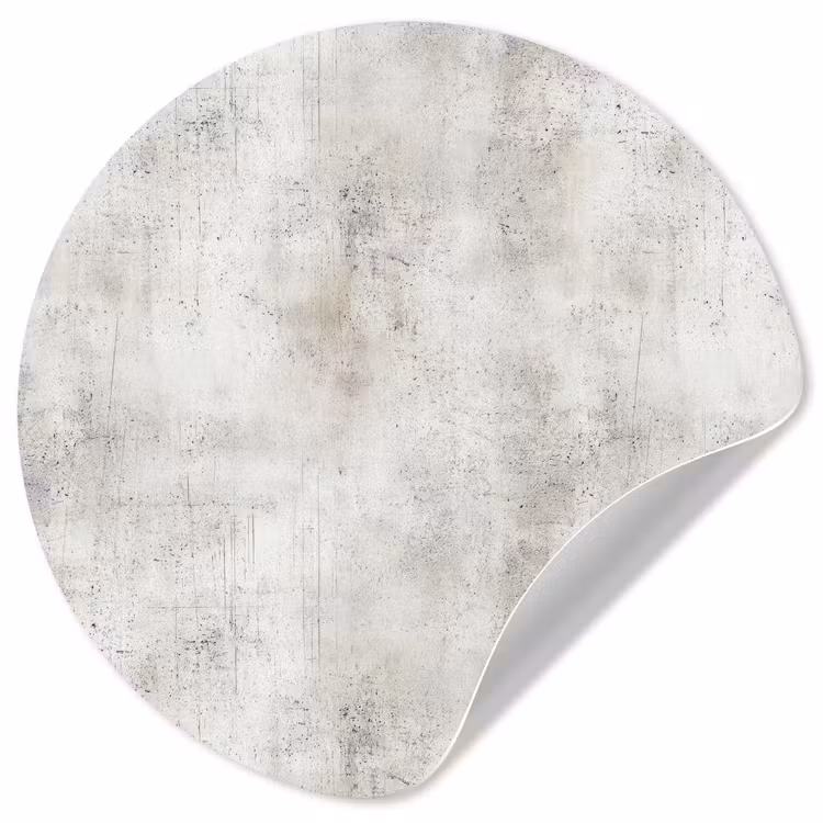 Grijs - Beton - Verweerd Wandcirkel behangsticker klein 186 -3d