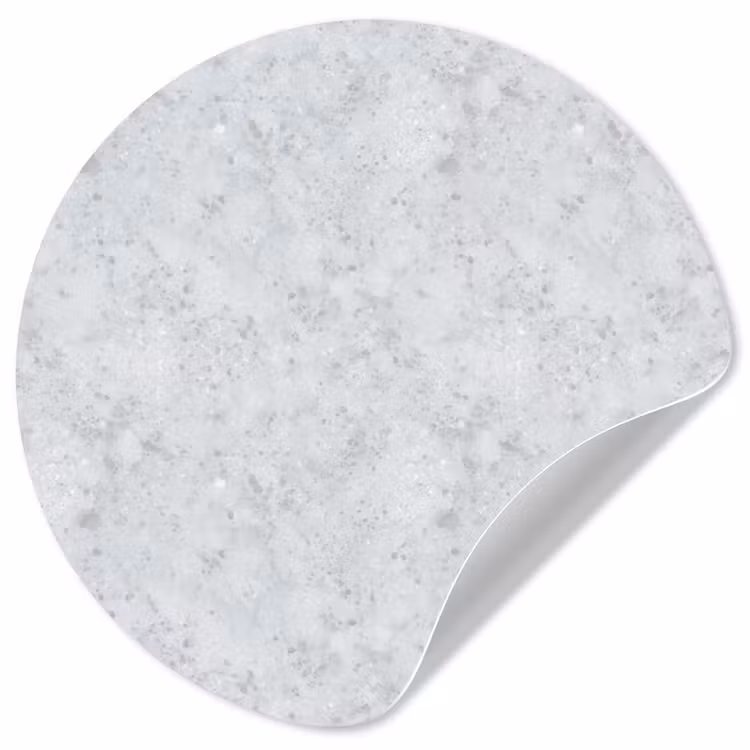 Grijs - Terrazzo-effect - Beton Wandcirkel behangsticker klein 186 -3d