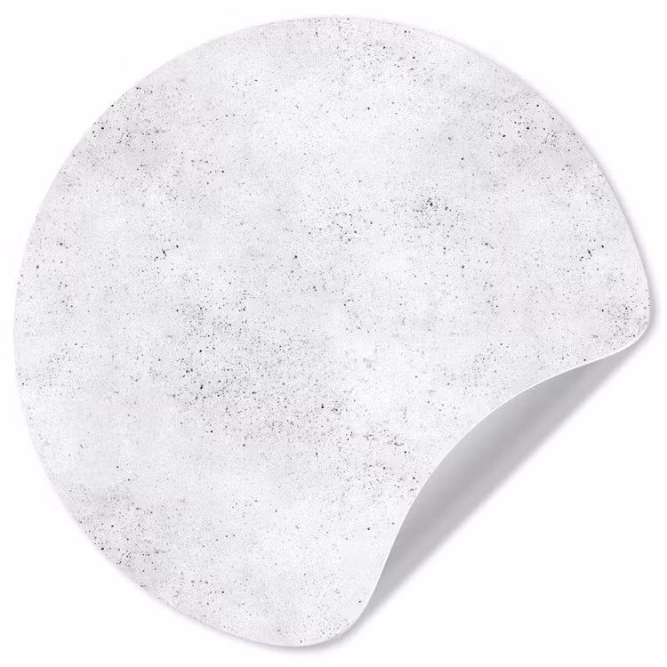 Lichtgrijs - Betonstructuur - Subtiel Wandcirkel behangsticker klein 186 -3d
