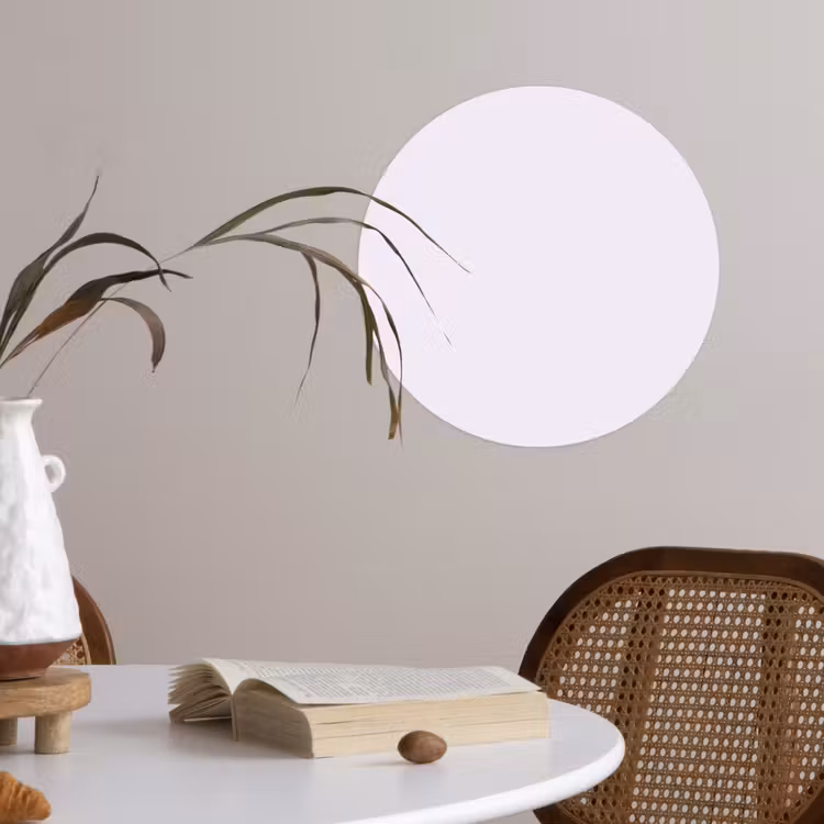 Lilac - Luxe - Paars Wandcirkel behangsticker klein 186 -sfeer3