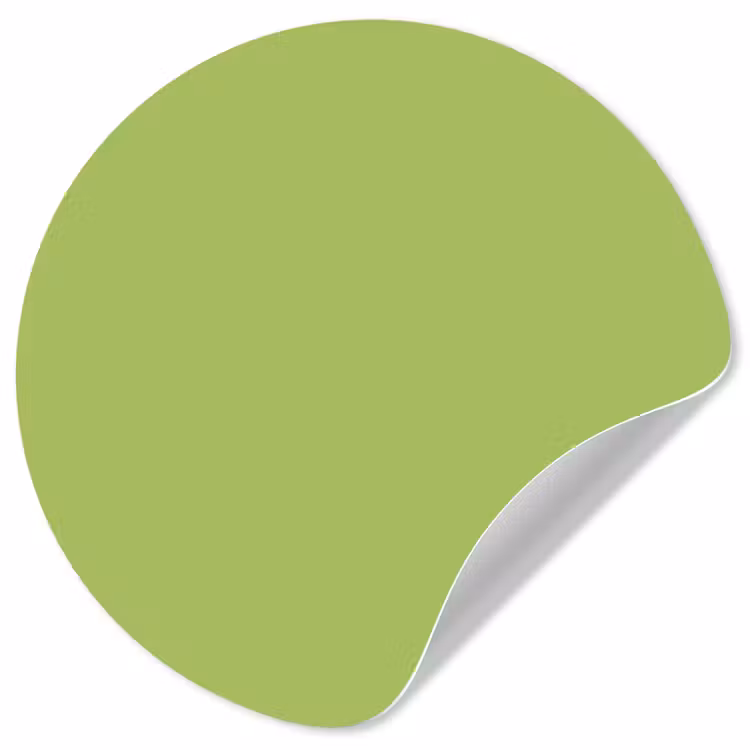 Lime - Glow - Groen Wandcirkel behangsticker klein 186 -3d