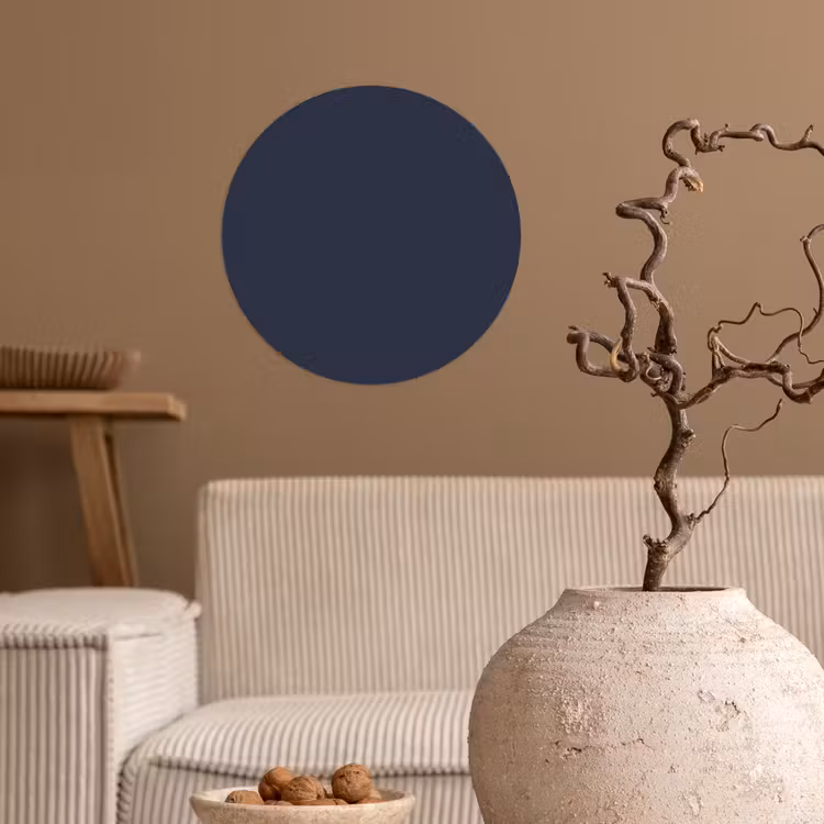 Midnight - Swing - Blauw Wandcirkel behangsticker klein 186 -sfeer1