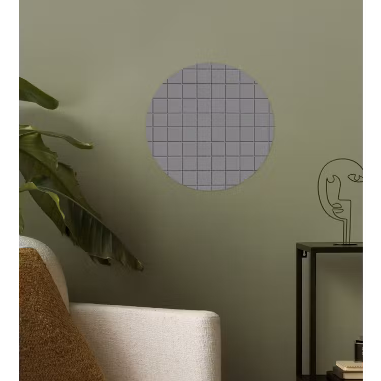 Modern - Patroon - Grijs Wandcirkel behangsticker klein 186 -sfeer2