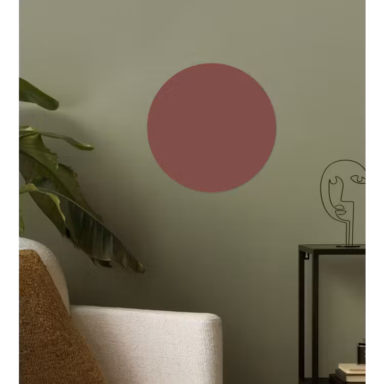 Muted - Raisin - Rood Wandcirkel behangsticker klein 186 -sfeer2