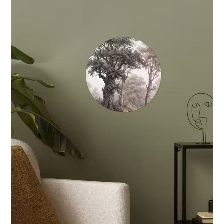 Natuur - Bos - Eik Wandcirkel behangsticker klein -sfeer2