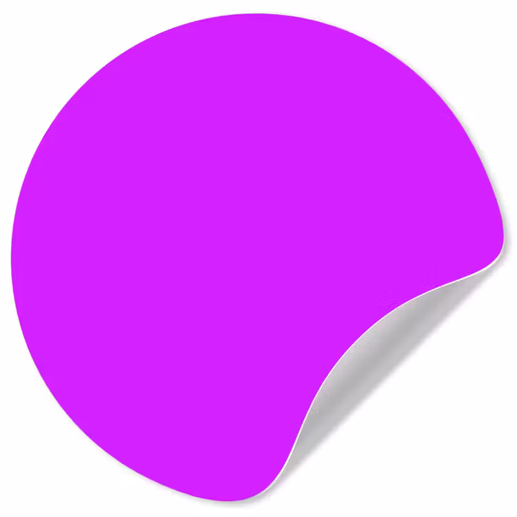 Neon - Orchid - Paars Wandcirkel behangsticker klein 186 -3d