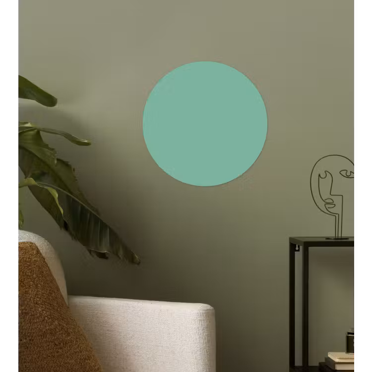 Ocean - Jade - Groen Wandcirkel behangsticker klein 186 -sfeer2