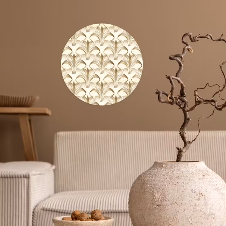 Ornament - Barok - Goud Wandcirkel behangsticker klein 186 -sfeer1
