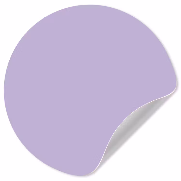 Pastel - Lilac - Paars Wandcirkel behangsticker klein 186 -3d
