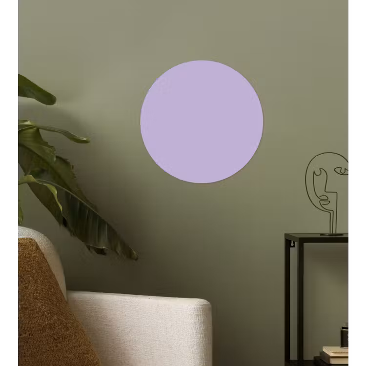 Pastel - Lilac - Paars Wandcirkel behangsticker klein 186 -sfeer2