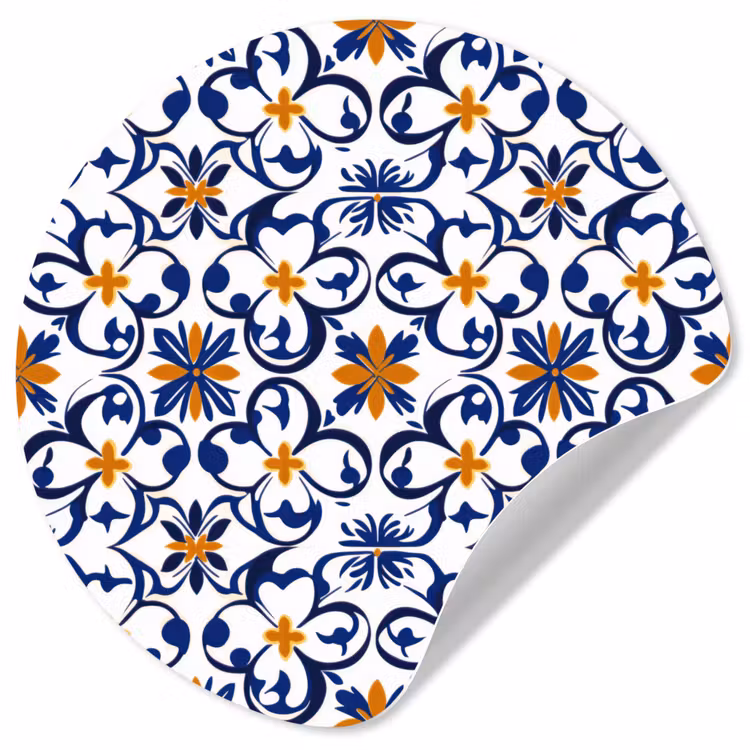 Patroon - Modern - Kleurrijk Wandcirkel behangsticker klein 186 -3d