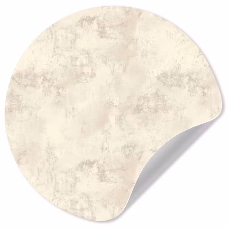 Patroon - Organisch - Beige Wandcirkel behangsticker klein 186 -3d