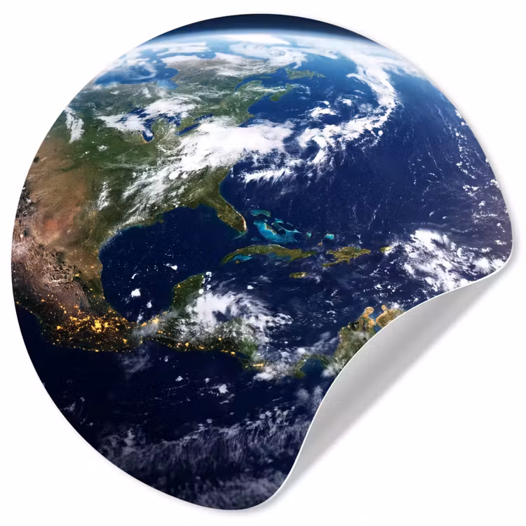 Wallpaper Circle - Planet - Space - Cosmos - Planeet - Ruimte - Kosmos Wandcirkel behangsticker klein