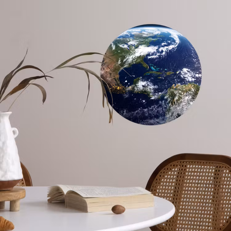 Wallpaper Circle - Planet - Space - Cosmos - Planeet - Ruimte - Kosmos Wandcirkel behangsticker klein