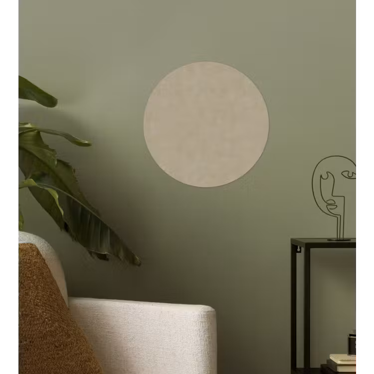 Taupekleur - Gewolkt textuur - Natuurlijk Wandcirkel behangsticker klein 186 -sfeer2