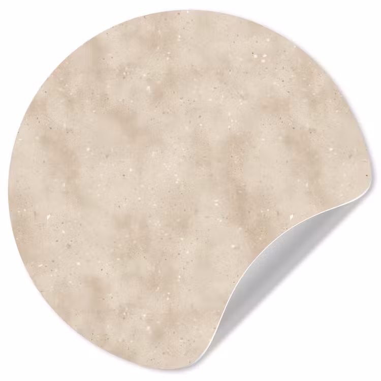 Structuur - Spikkels - Beige Wandcirkel behangsticker klein 186 -3d