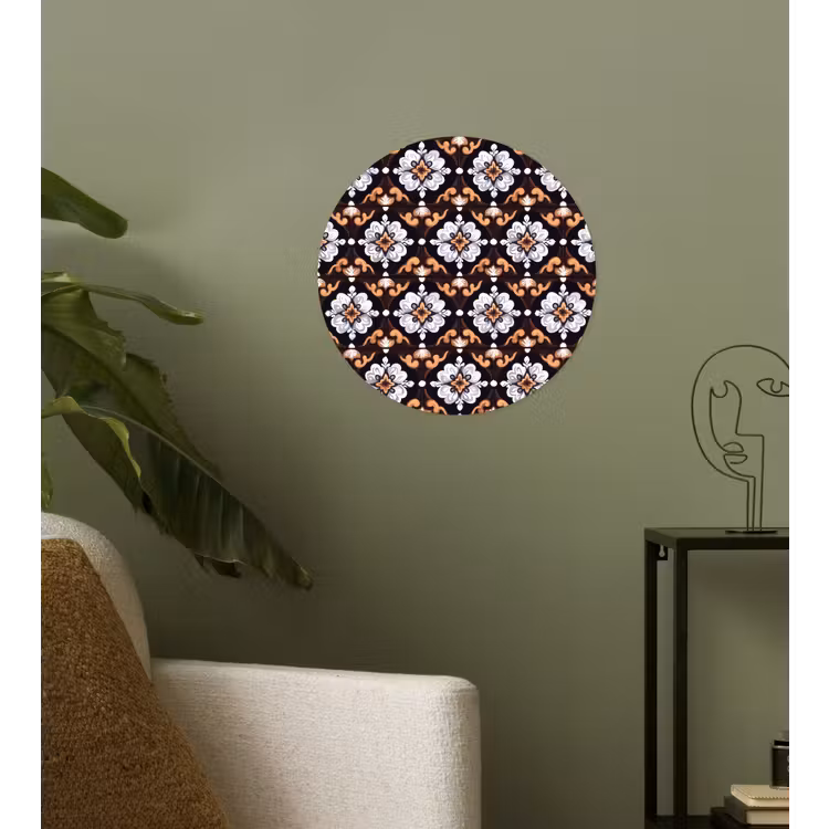 traditioneel - Element - Kleurrijk Wandcirkel behangsticker klein 186 -sfeer2