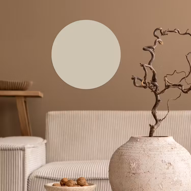 Urban - Pebble - Grijs Wandcirkel behangsticker klein 186 -sfeer1