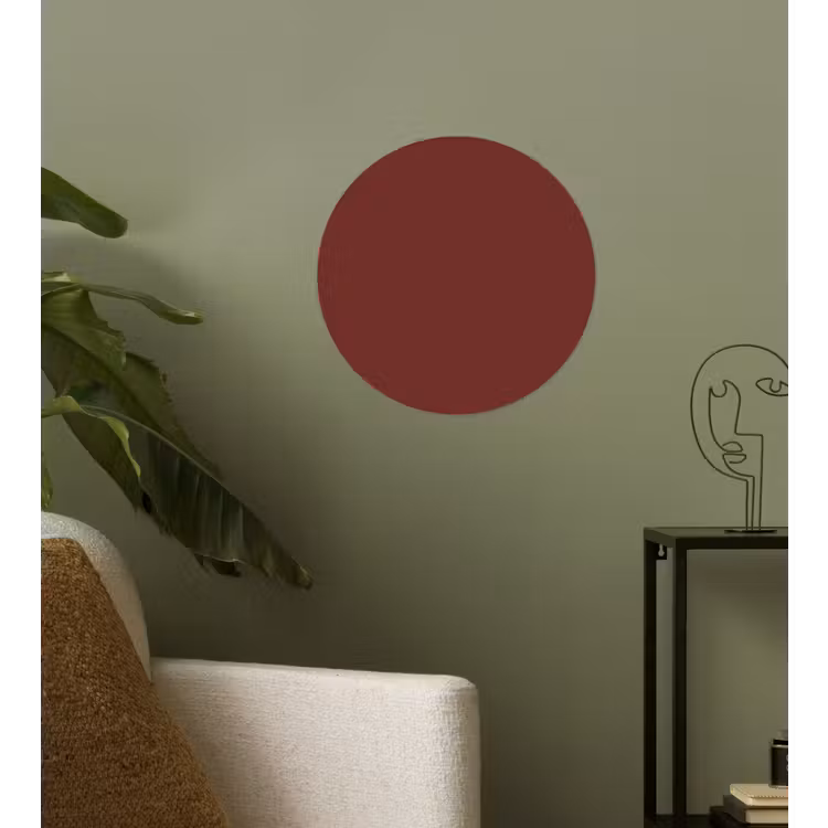 Valentine - Velvet - Rood Wandcirkel behangsticker klein 186 -sfeer2