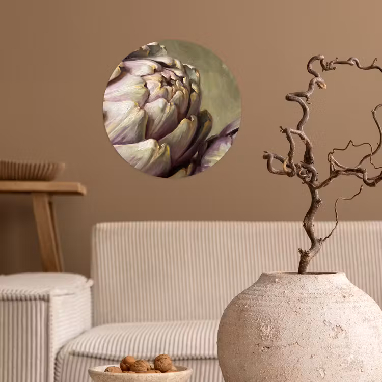 Wallpaper Circle - Vegetables - Still Life - Painting - Groente - Stilleven - Schilderij Wandcirkel behangsticker klein