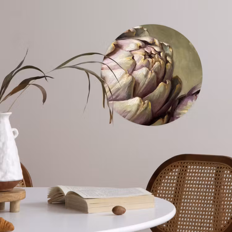 Wallpaper Circle - Vegetables - Still Life - Painting - Groente - Stilleven - Schilderij Wandcirkel behangsticker klein