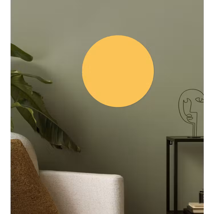 Warm - Sand - Terracotta Wandcirkel behangsticker klein 186 -sfeer2