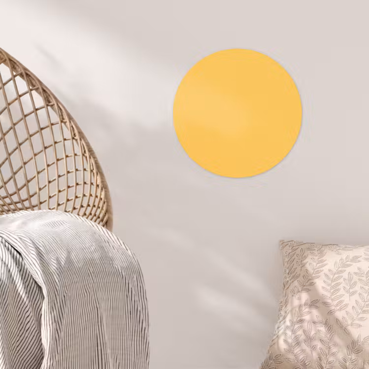 Warm - Sand - Terracotta Wandcirkel behangsticker klein 186 -sfeer4