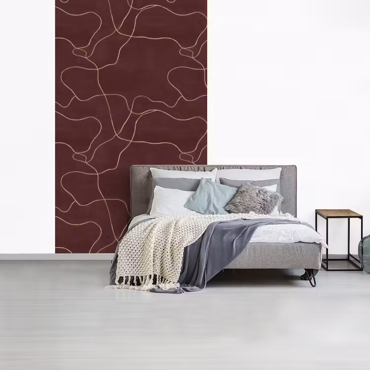 Abstract - Modern - Bruin fotobehang vinyl groot 66 -slaapkamer