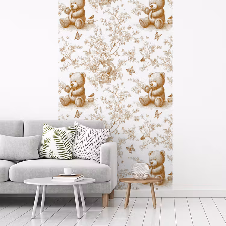 Beer - Tijdloos - Bruin fotobehang vinyl groot 66 -woonkamer