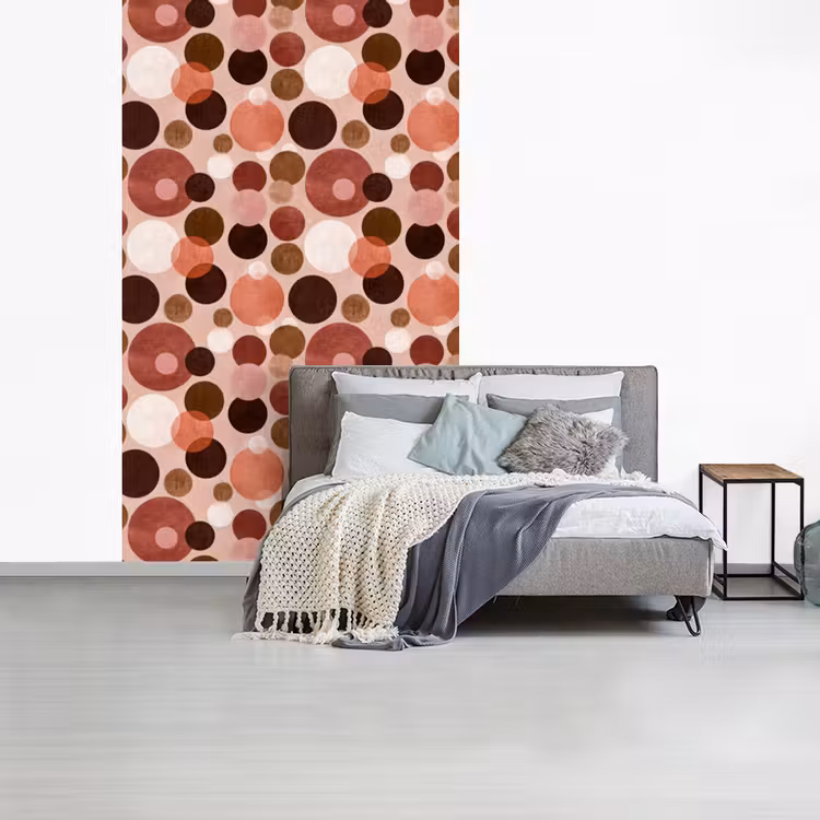 Cirkels - Modern - Kleurrijk fotobehang vinyl groot 66 -slaapkamer