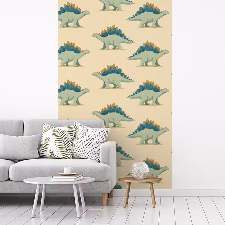 Dino - Patroon - Groen fotobehang vinyl groot 66 -woonkamer