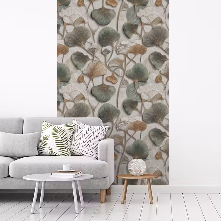 Elegant - Bladeren - Groen fotobehang vinyl groot 66 -woonkamer