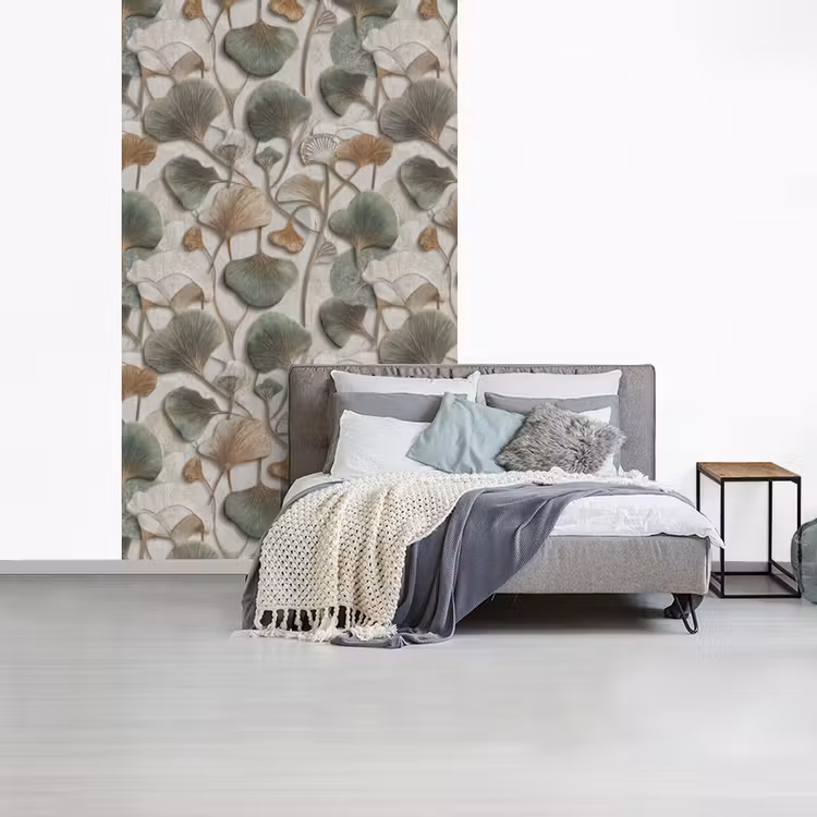 Elegant - Bladeren - Groen fotobehang vinyl groot 66 -slaapkamer